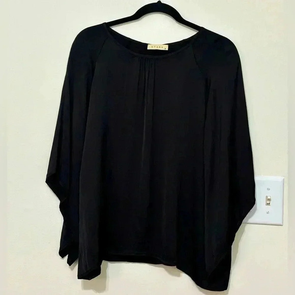 Stark X Flowy Black‎ Blouse Size Medium - Picture 1 of 8